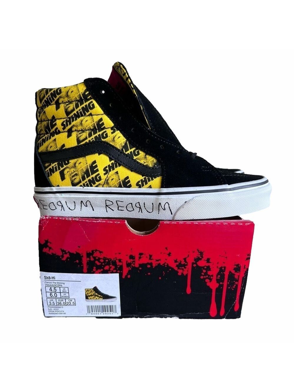 Vans House of Terror The Shining SK8-Hi Women's Shoe Size 6 #B1148